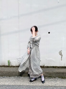 「KBF（ケイビーエフ）のアイテム（その他アウター）」を使った、まりんさん（レディース・155cm）の夏コーディネート