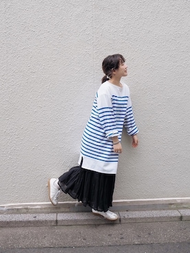 「GERMAN TRAINER（ジャーマントレーナー）のアイテム」を使った、まりんさん（レディース・155cm）の夏コーディネート