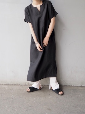 「reca（レカ）のアイテム（ワンピース/ドレス）」を使った、まりんさん（レディース・155cm）の夏コーディネート