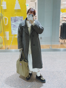 「BEAMS BOY（ビームスボーイ）のアイテム（ワンピース/ドレス）」を使った、まりんさん（レディース・155cm）の冬コーディネート