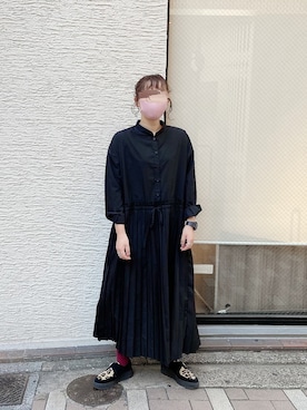 「厚底」｜「アイテム（その他シューズ）」を使った、まりんさん（レディース・155cm）の冬コーディネート