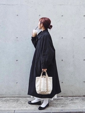 「BEAMS BOY（ビームスボーイ）のアイテム（ワンピース/ドレス）」を使った、まりんさん（レディース・155cm）の冬コーディネート