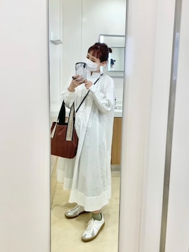 「BEAMS BOY（ビームスボーイ）のアイテム（ワンピース/ドレス）」を使った、まりんさん（レディース・155cm）の春コーディネート