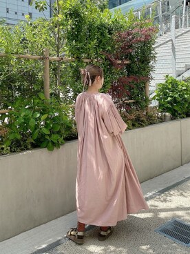 「BEAMS BOY（ビームスボーイ）のアイテム（ワンピース/ドレス）」を使った、まりんさん（レディース・155cm）の春コーディネート