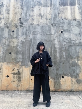 「darkwear」｜QiQi Tanさん（レディース・167cm）の春コーディネート
