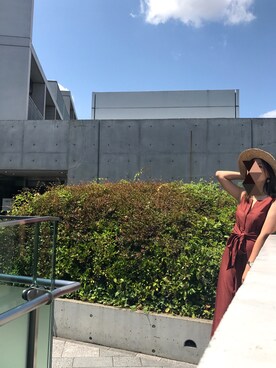 「アイテム（つなぎ/オールインワン、オレンジ系）」を使った、ダリさん（レディース・173cm）の夏コーディネート