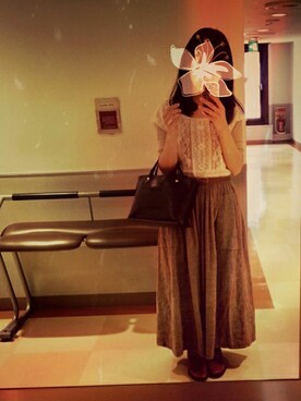 あおいさん（レディース・159cm）の冬コーディネート