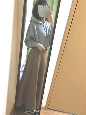 「niko and...（ニコアンド）のアイテム（パンツ、ベージュ系）」を使った、みゃいさん（レディース・161cm）の秋コーディネート
