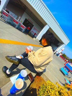 「Gramicci（グラミチ）のアイテム（スウェット）」を使った、そーいちろさん（メンズ・165cm）の春コーディネート