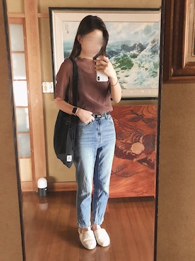 「SEVENDAYS=SUNDAY（セブンデイズサンデイ）のアイテム（ベルト）」を使った、yumiさん（レディース・163cm）の夏コーディネート