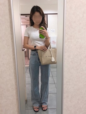 「ぺプラムトップス」｜「アイテム（腕時計）」を使った、yumiさん（レディース・163cm）の秋コーディネート