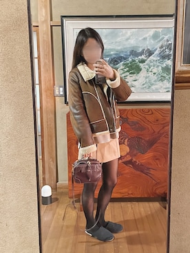 「HAZZYS（ ヘジス）のアイテム」を使った、yumiさん（レディース・163cm）の冬コーディネート