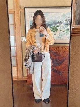 「HAZZYS（ ヘジス）のアイテム」を使った、yumiさん（レディース・163cm）の冬コーディネート