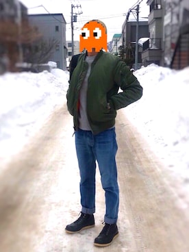 ベックマン さん(メンズ・175cm)の冬コーディネート