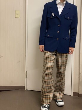 「CONVERSE（コンバース）のconverse（コンバース） ALL STAR OX（オールスターOX）（スニーカー）」を使った、ぽよんつ （低身長）さん（メンズ・162cm）の秋コーディネート