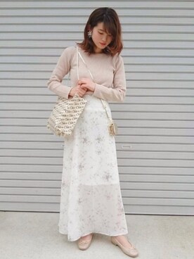 moka  fujimotoさん（レディース・156cm）の春コーディネート
