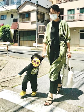 「LBC（エルビーシー）のアイテム（シャツワンピース）」を使った、社畜ママさん（レディース・167cm）の春コーディネート