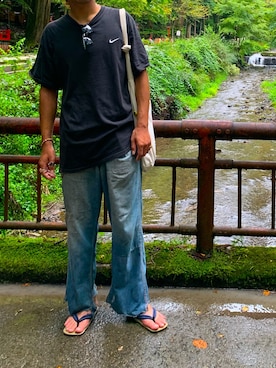 「貴船神社」｜TKMさん（メンズ・181cm）の秋コーディネート