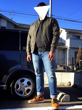 なるさん（メンズ・178cm）の冬コーディネート