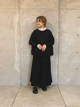 「30代ファッション」｜「アイテム（スウェット）」を使った、norico さん（レディース・160cm）の秋コーディネート