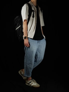 「Alpha Industries（アルファインダストリーズ）のアイテム（バッグ）」を使った、ぼるさん（メンズ・170cm）の夏コーディネート