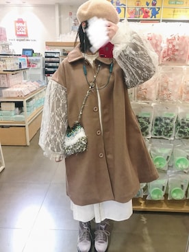 「merry jenny（メリージェニー）のアイテム（ブーティ）」を使った、雨山さん（レディース・153cm）の冬コーディネート