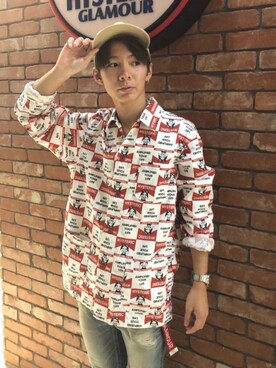 「アイテム（カバーオール、レッド系）」を使った、ryoheiさん（メンズ・170cm）の秋コーディネート