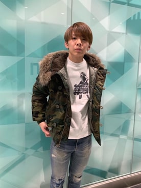 「パンクコーデ」｜「アイテム（スウェット）」を使った、ryoheiさん（メンズ・170cm）の秋コーディネート