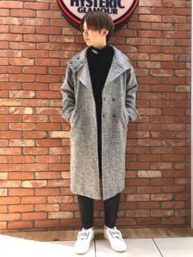 「70'sコーデ」｜「アイテム（ピーコート）」を使った、ryoheiさん（メンズ・170cm）の冬コーディネート
