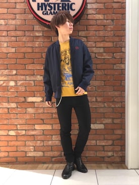「70'sコーデ」｜「アイテム（財布/小物）」を使った、ryoheiさん（メンズ・170cm）の冬コーディネート