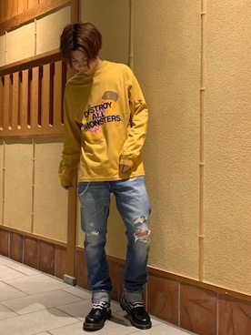 「パンクコーデ」｜「アイテム（財布/小物）」を使った、ryoheiさん（メンズ・170cm）の冬コーディネート
