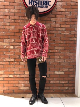 「アイテム（財布、ブラウン系）」を使った、ryoheiさん（メンズ・170cm）の冬コーディネート