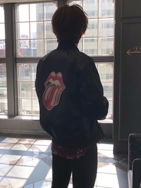 「ラフコーデ」｜「アイテム（スカジャン）」を使った、ryoheiさん（メンズ・170cm）の春コーディネート
