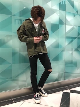 「70'sコーデ」｜「アイテム（財布/小物）」を使った、ryoheiさん（メンズ・170cm）の春コーディネート