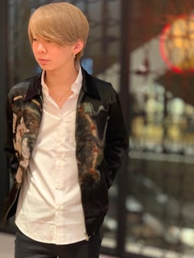 「パンクコーデ」｜「アイテム（その他アウター）」を使った、ryoheiさん（メンズ・170cm）の春コーディネート