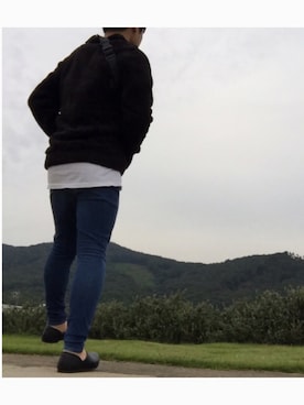 「いいね返し」｜「アイテム（スリッポン）」を使った、CHIBA TAKERUさん（メンズ・170cm）の秋コーディネート