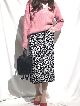 「CELINE（セリーヌ）のアイテム（バックパック/リュック）」を使った、J&marmie fukuokaさん（レディース・164cm）の冬コーディネート