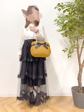 「メゾンドフルール」｜「アイテム（その他）」を使った、rayさん（レディース・156cm）の春コーディネート