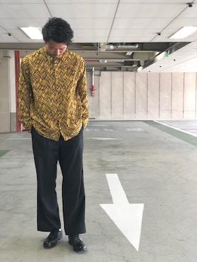 「tk.TAKEO KIKUCHI（ティーケータケオキクチ）のアイテム（パンツ）」を使った、tk.TAKEOKIKUCHI天王寺ミオさん（メンズ・179cm）の夏コーディネート