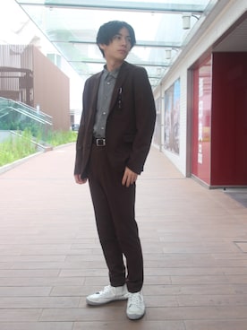 「tk.TAKEO KIKUCHI（ティーケータケオキクチ）のアイテム（ジャケット/アウター）」を使った、tk.TAKEOKIKUCHI天王寺ミオさん（メンズ・172cm）の秋コーディネート