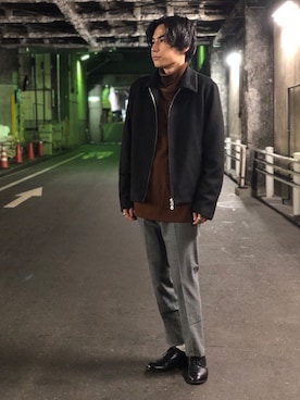 「tk.TAKEO KIKUCHI（ティーケータケオキクチ）のアイテム」を使った、tk.TAKEOKIKUCHI天王寺ミオさん（メンズ・172cm）の秋コーディネート