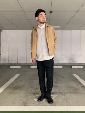 「着まわしコーデ」｜「アイテム（ジャケット/アウター）」を使った、tk.TAKEOKIKUCHI天王寺ミオさん（メンズ・172cm）の冬コーディネート