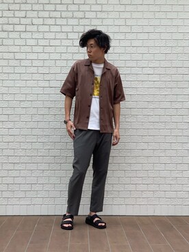 tk.TAKEOKIKUCHI天王寺ミオさん（メンズ・175cm）の夏コーディネート
