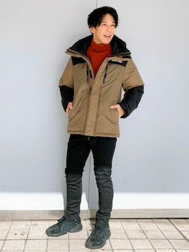 「tk.TAKEO KIKUCHI（ティーケータケオキクチ）のアイテム」を使った、tk.TAKEOKIKUCHI天王寺ミオさん（メンズ・166cm）の冬コーディネート