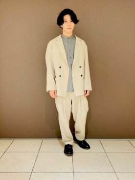 「CAMINANDO（カミナンド）のアイテム」を使った、tk.TAKEOKIKUCHI天王寺ミオさん（メンズ・165cm）の冬コーディネート