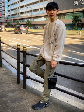 「tk.TAKEO KIKUCHI（ティーケータケオキクチ）のアイテム（財布/小物）」を使った、tk.TAKEOKIKUCHI天王寺ミオさん（メンズ・165cm）の夏コーディネート
