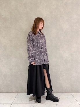 「tk.TAKEO KIKUCHI（ティーケータケオキクチ）のアイテム（アクセサリー）」を使った、tk.TAKEOKIKUCHI天王寺ミオさん（レディース・154cm）の春コーディネート