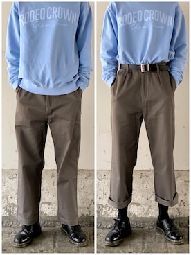 「Rodeo Crowns（ロデオクラウンズ）のアイテム（スウェット）」を使った、soyaさん（メンズ・176cm）の春コーディネート