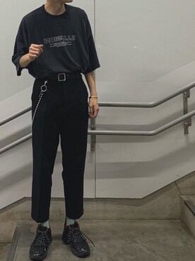 「仕事着」｜「アイテム（財布/小物）」を使った、soyaさん（メンズ・176cm）の夏コーディネート