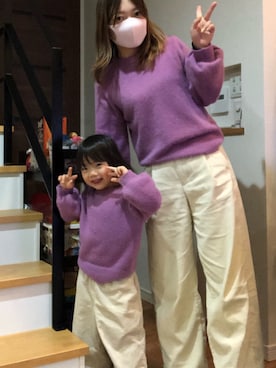 「URBAN RESEARCH（アーバンリサーチ）のアイテム（パンツ）」を使った、そら♡のあママさん（キッズ・100cm）の冬コーディネート